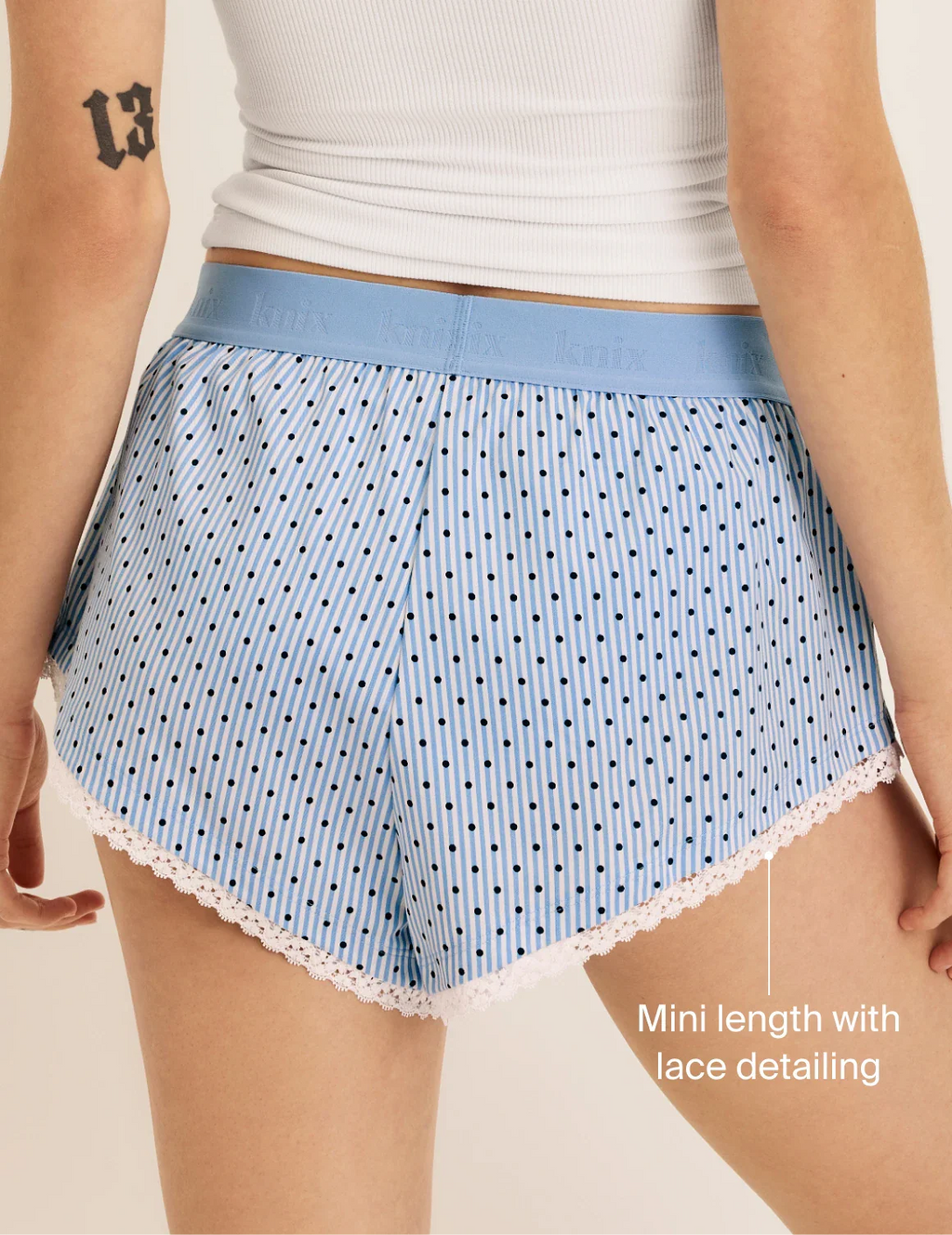 Super Leakproof Mini Dream Boxer - blue-stripe-polka-dot
