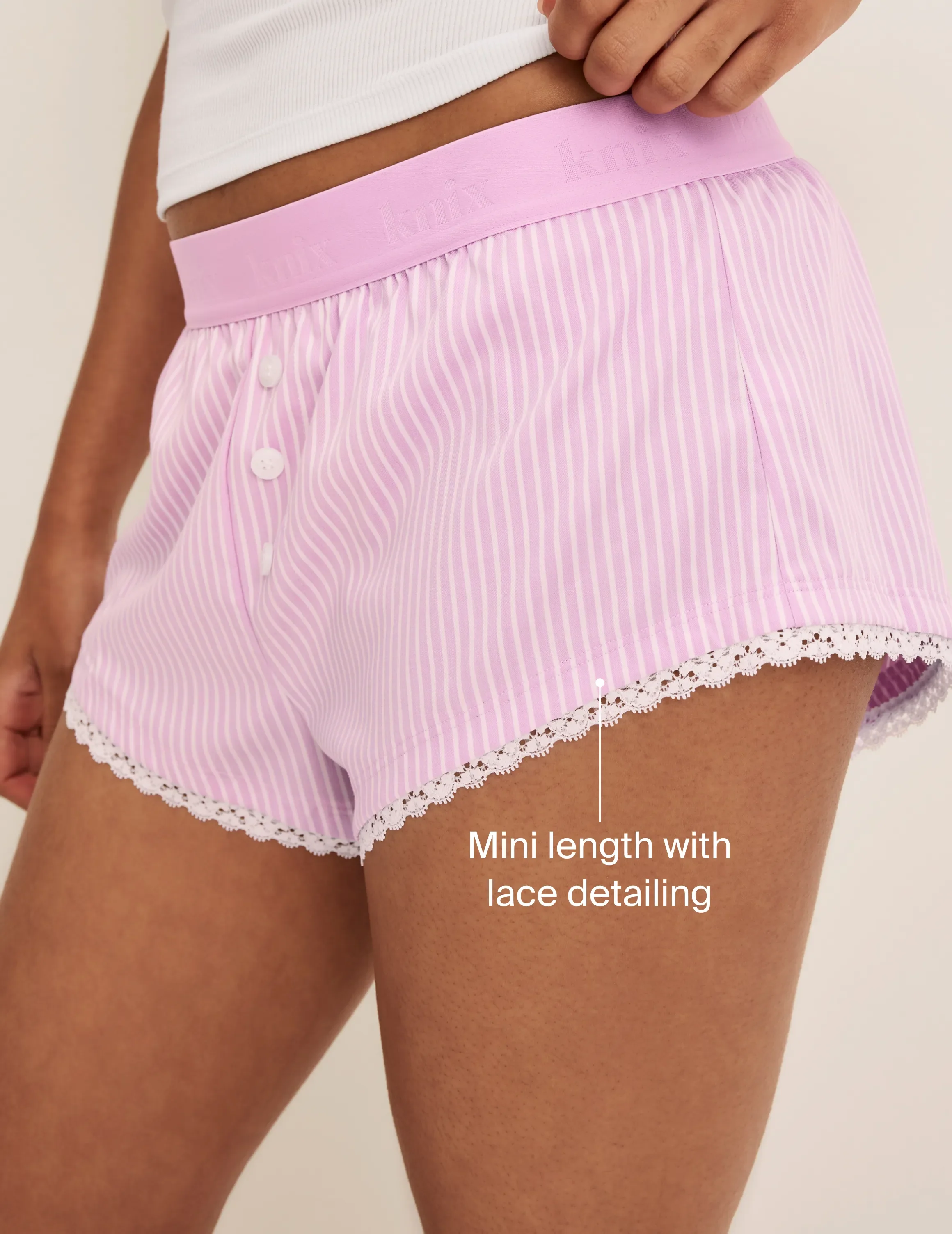 Super Leakproof Mini Dream Boxer - pink-stripe