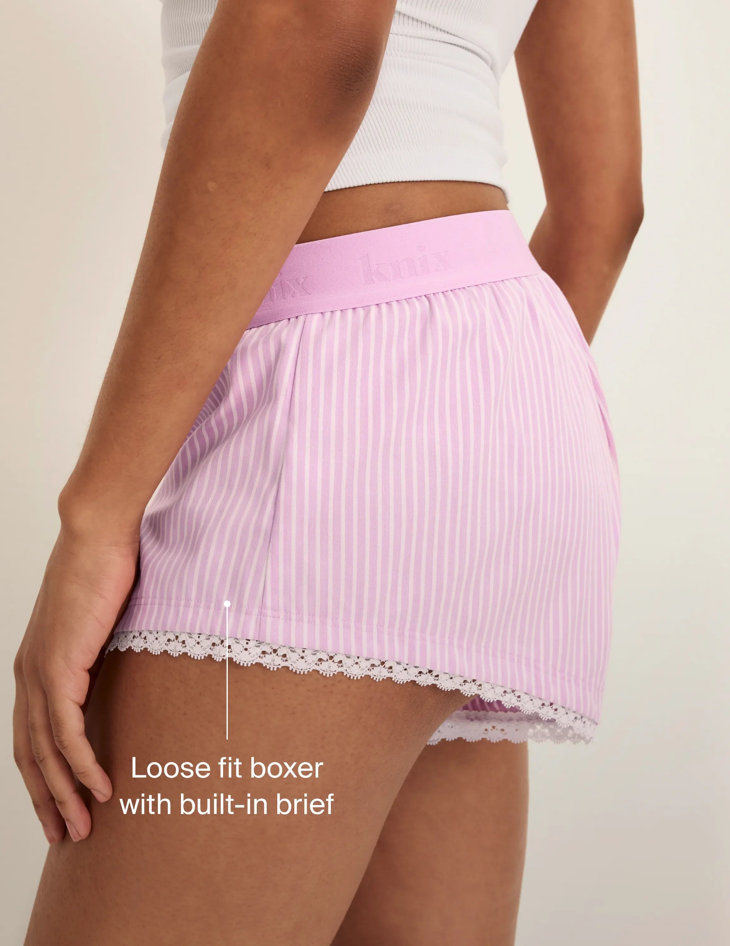 Super Leakproof Mini Dream Boxer - pink-stripe